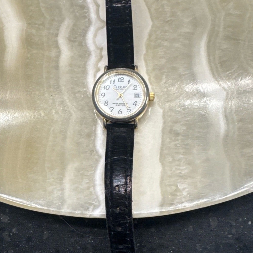 Carriage By Timex Indiglo Wrist Watch Silver Tone for women. Needs new battery